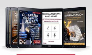 Colección libros de guitarra paso a paso. Libros de guitarra